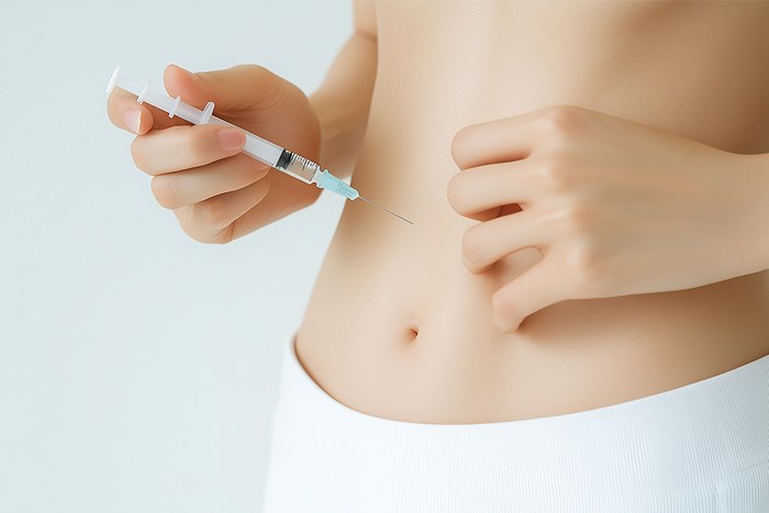 복부 부위 산삼비만약침 시술 이미지