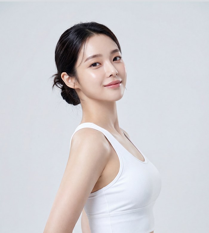 건강한 몸의 변화를 표현한 여성 이미지
